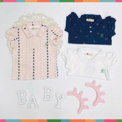 Áo Thun Có Cổ Bé Gái, Size 1-8, Hàng Made In Vn, Chất Cotton Mềm Mát, Màu Sắc Xinh Yêu Áo Thun Có Cổ Bé Gái, Size 1-8, Hàng Made In Vn, Chất Cotton Mềm Mát, Màu Sắc Xinh Yêu