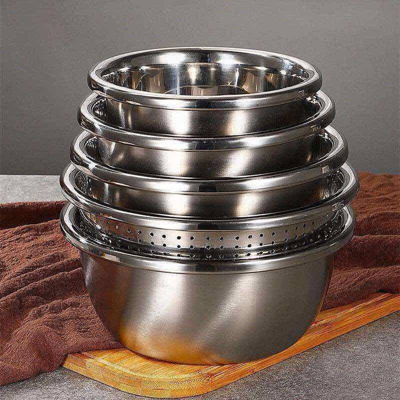 ĐÁNH GIÁ] BỘ 5 MÓN TÔ RỔ INOX TIỆN LỢI, Giá rẻ 73,000đ! Xem đánh giá! - Cửa Hàng Giá Rẻ