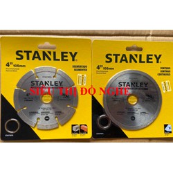 COMBO Đĩa cắt gạch 4" (105mm) Stanley STA47401L (Cắt ướt)+Lưỡi cắt gạch 4"(105mm) x 0.080 x 7mm x20mm, Segmented STA47402L