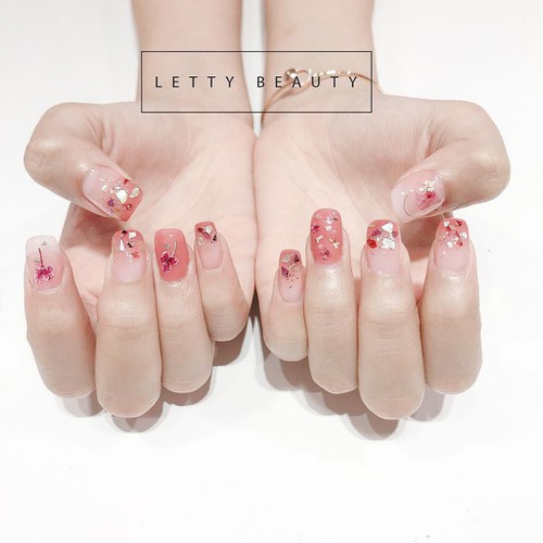 HOA KHÔ TRANG TRÍ MÓNG TAY - SET 12 MÀU HOA CHÙM ĐẮP GEL ẨN PHONG CÁCH NHẬT BẢN