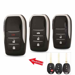 Vỏ khoá gập độ 3 nút Toyotq vios Yaris Hàng cao cấp Vỏ khoá gập độ 3 nút Toyotq vios Yaris Hàng cao cấp