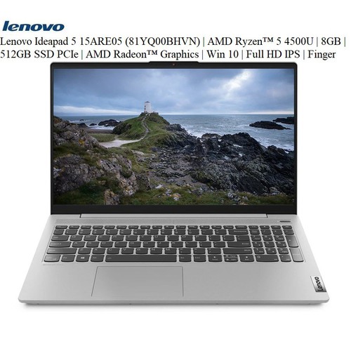 LapTop Lenovo Ideapad Slim 5 15ARE05 81YQ00BHVN – Ryzen 5 4500U – 8GB – 512GB SSD PCIe – Win 10 – 15.6″ FHD IPS