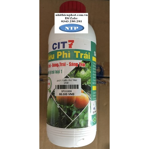 Phân bón lá CIT7 phì trái đẹp mã