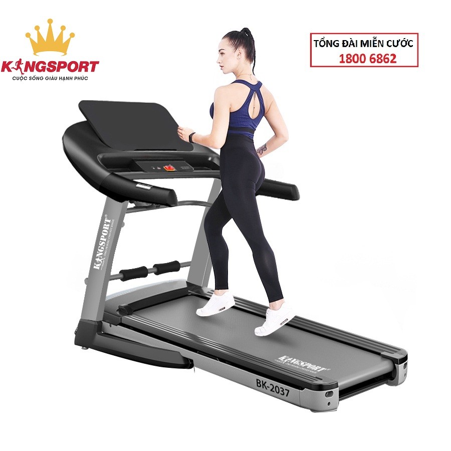 [HOT 2021]Máy chạy bộ Kingsport KS-2037 đa năng - gấp gọn tại nhà