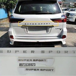 logo chữ SUPER SPORT. SPORT PLUS LEXUS 570 S dán thân xe