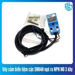 Dây cảm biến tiệm cận SN04N ngõ ra NPN NO 3 dây