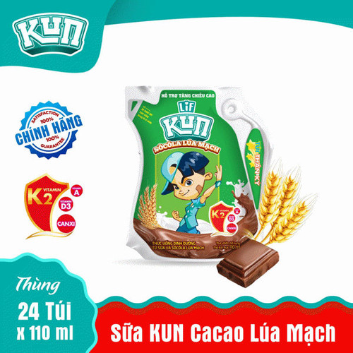 Sữa Socola lúa mạch LIF KUN (Túi Ecolean 110ml)