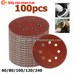 Giấy nhám chà tường D230- D180 -D125 gồm 10 tờ- Dùng cho máy chà tường , máy mài- Độ nhám tùy chọn