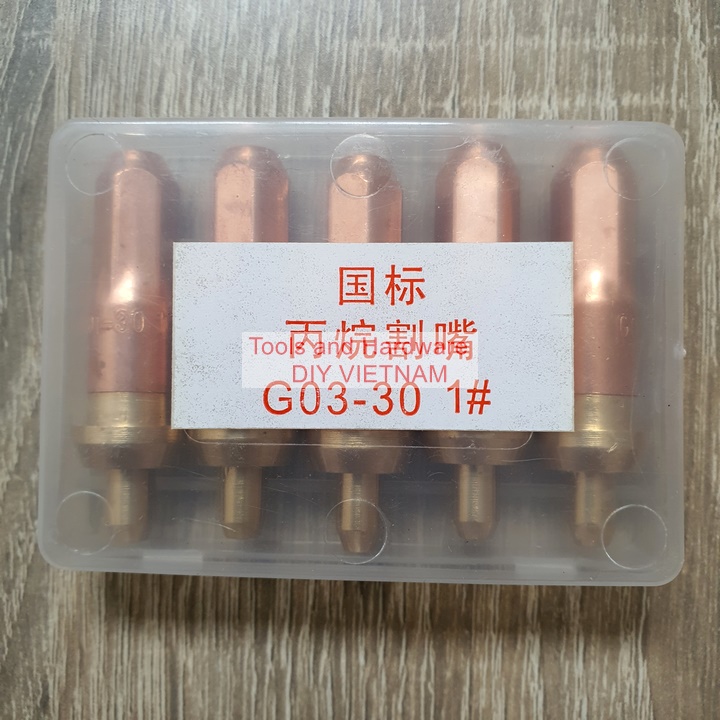 Hình ảnh [Ảnh thật] [Chính hãng] Hộp Béc cắt gió đá oxy gas hãng Kapusi Japan đủ số 1, 2, 3 cắt độ dày lên đến 30mm