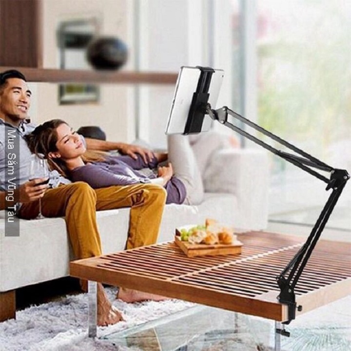 Hình ảnh Giá Đỡ Kẹp Điện Thoại, Máy Tính Bảng Ipad Có Chân Kẹp Đầu Giường, Cạnh Bàn