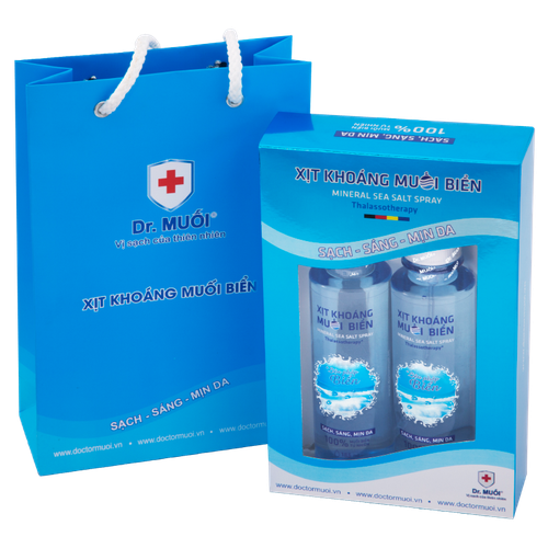 Bộ 2 Chai Xịt Khoáng Muối Biển Dr. Muối (185Ml/Chai)