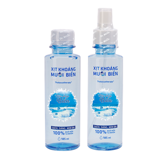 Bộ 2 Chai Xịt Khoáng Muối Biển Dr. Muối (185Ml/Chai)