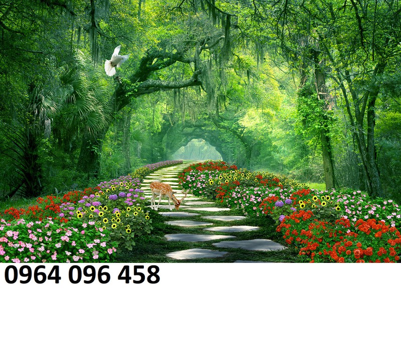 tranh gạch 3d phong cảnh núi non - NVC4