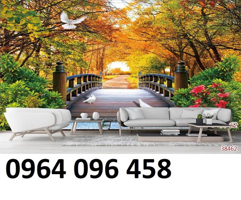 tranh gạch 3d phong cảnh núi non - NVC4