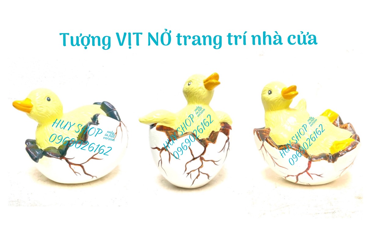 Hình ảnh COMBO 3 TƯỢNG VỊT NỞ GỐM SỨ TRANG TRÍ NHÀ CỬA