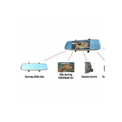Camera hành trình VietMa G68 màn hình gương Android 5 trong 1 Camera hành trình VietMa G68 màn hình gương Android 5 trong 1