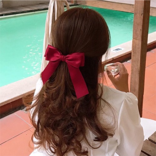 Dây buộc tóc nơ to dày