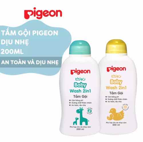 Sữa tắm gội toàn thân pigeon 200g mẫu mới ( hàng công ty chính hãng)