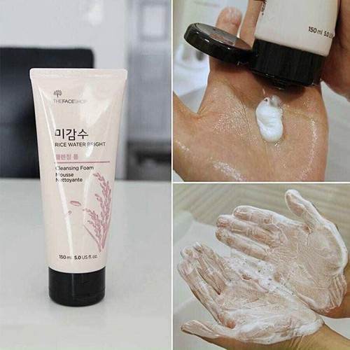 SỮA RỬA MẶT GẠO THE FACE SHOP RICE WATER BRIGHT CLEANSING FOAM -150ml