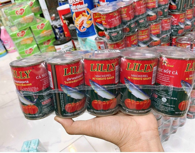 Cá nục sốt cà Lilly ( có cả  hộp cá nục và cá ngừ sốt)