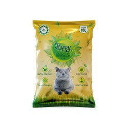 Cát Vệ Sinh Happy Cat Litter 15L Siêu Khử Mùi Và Kháng Khuẩn (7,6kg)