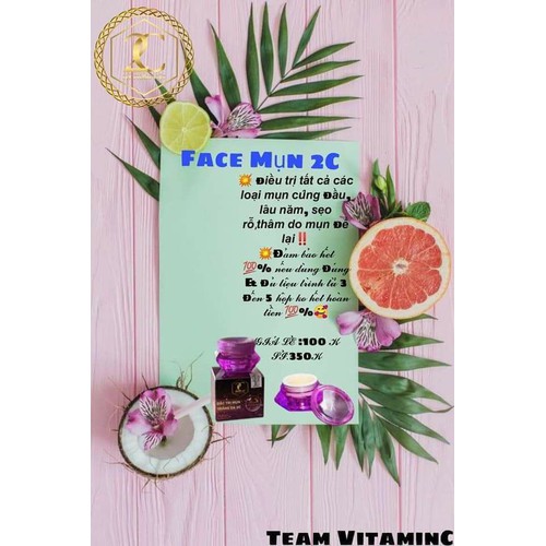 Face Mụn Trắng Da 2C