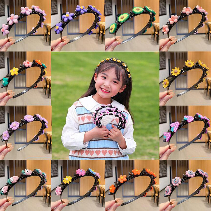 Bờm kẹp tóc hoa cho bé gái