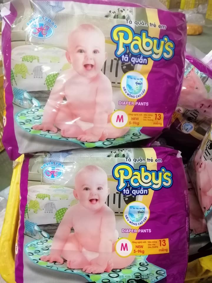 Hình ảnh Giảm giá 100 miếng +KM4 miéng bỉm quần Pabys cỡ M cho bé 5-9kg Hình ảnh Giảm giá 100 miếng +KM4 miéng bỉm quần Pabys cỡ M cho bé 5-9kg