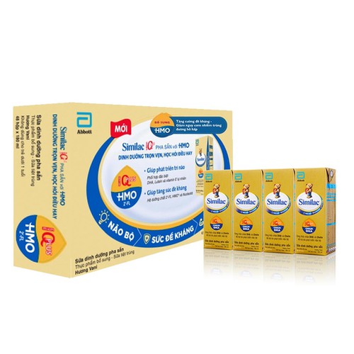 Thùng 48 hộp sữa bột pha sẵn Abbott, Similac IQ 4 180ml