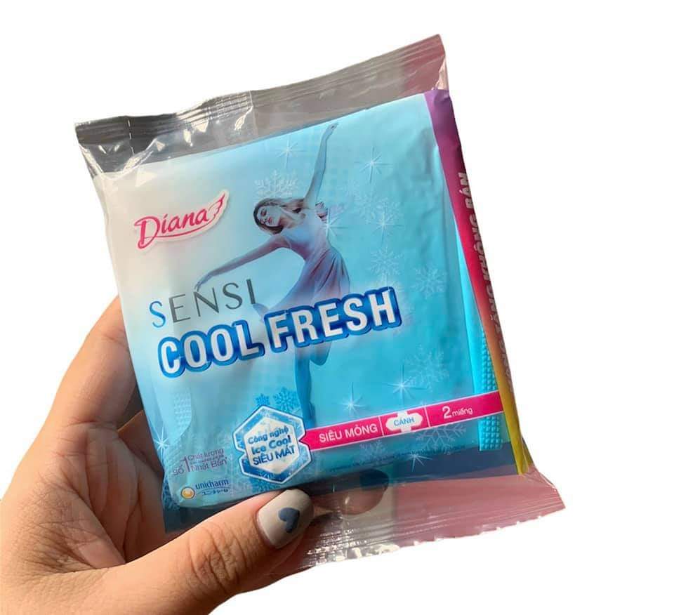 Hình ảnh COMBO 6 MIẾNG ( 3 Bịch ) - Băng Vệ Sinh Cool Fresh / Siêu Thấm / Sensi Siêu Mỏng - CÓ CÁNH - Được Chọn Loại - 1 Miếng / 23 cm - Date: 2025