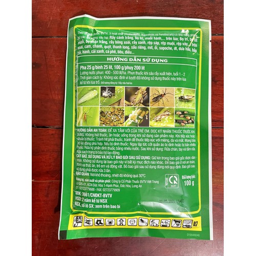 Rầy Thái 100gr - Chuyên Các Loại Rầy và Công Trùng Chích Hút Trên Cây Trồng - Rầy Cánh Trắng - Rầy Xanh - Rệp - Bọ Trĩ - Rệp sáp - rệp muội - rệp vảy - Bọ xít - Muỗi Hành - XỊT LÀ CHẾT