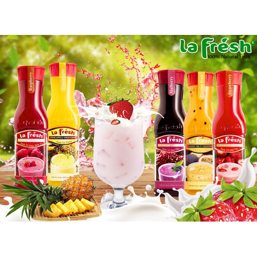Sinh Tố Dâu Tằm LaFresh Chai 750ml