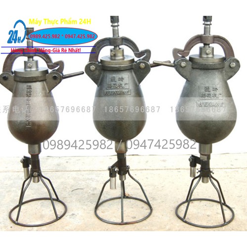 Đầu làm bánh cốm nung lửa,cối nổ gạo,ngô nung lửa quay tay loại 1.5kg/lần(Cối 3kg trung quốc)