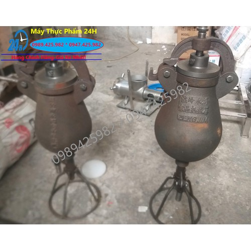 Đầu làm bánh cốm nung lửa,cối nổ gạo,ngô nung lửa quay tay loại 1.5kg/lần(Cối 3kg trung quốc)