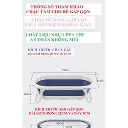 Chậu Tắm Cho Bé, Chậu Tắm Gấp Gọn thông minh Kèm Nhiệt Kế Đo Nhiệt Độ Nước, bóng và vịt đồ chơi Cho Bé [ĐƯỢC KIỂM HÀNG] 46356724