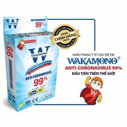 >> BÁO GIÁ Khẩu Trang Wakamono Giá Bán | Shopee Lazada Sendo Tiki mới nhất 64 KHẨU TRANG WAKAMONO TRẺ EM DIỆT 99% VIRUS NCOV (4 LỚP, HỘP 10 CÁI)