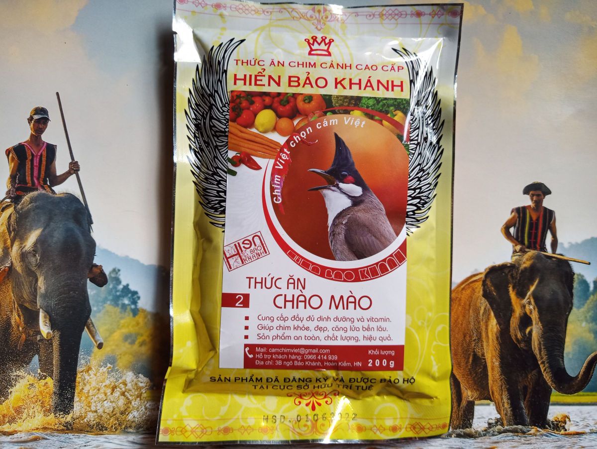 Hình ảnh Cám Chim Chào Mào Hiển Bảo Khánh Số 2 Căng Lửa _ 200g