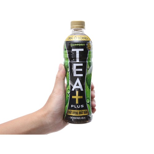 Thùng 24 chai trà ô long Tea Plus 455ml