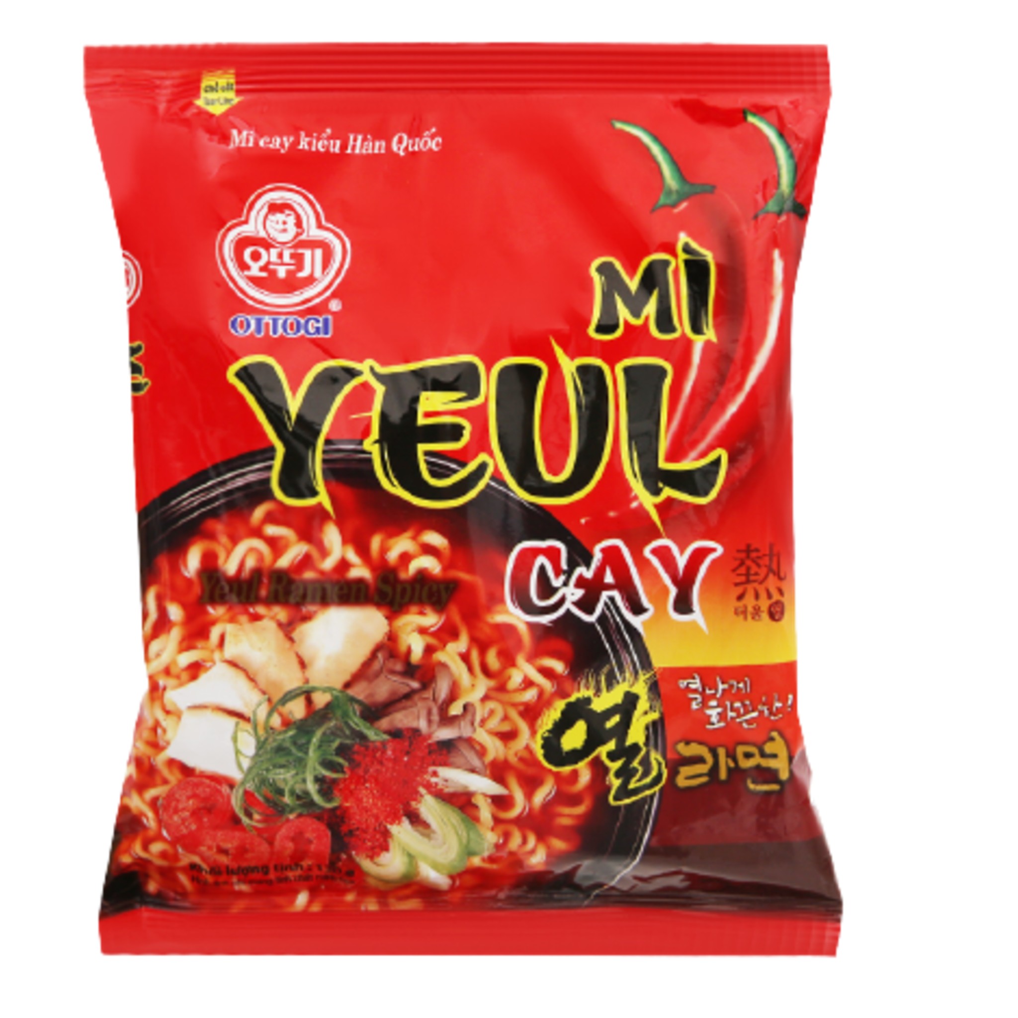 Hình ảnh Mì Yeul cay Ottogi - Nhập Khẩu : Hàn Quốc - 1 Gói / 120 Gram - Date: 3 / 2022