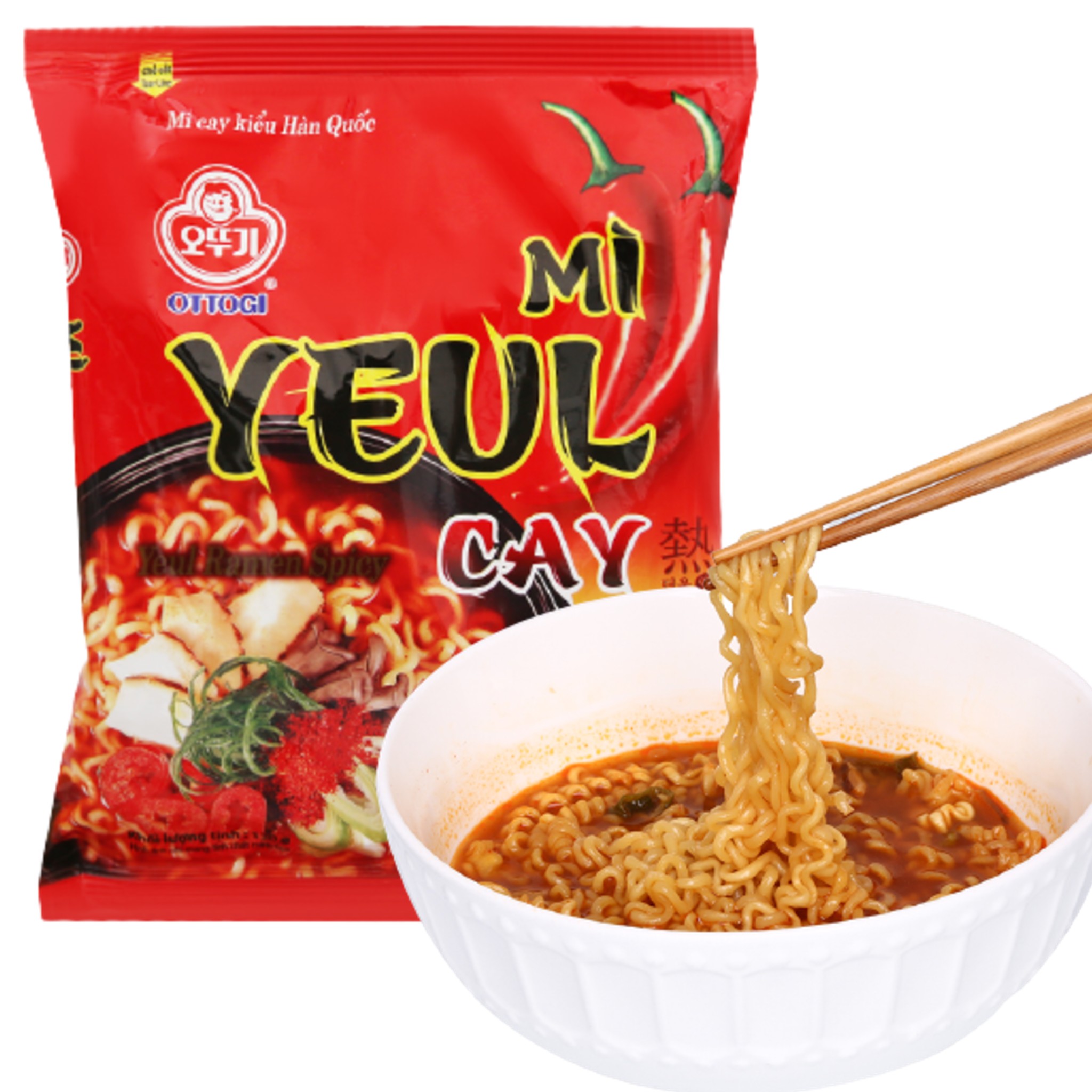 Hình ảnh Mì Yeul cay Ottogi - Nhập Khẩu : Hàn Quốc - 1 Gói / 120 Gram - Date: 3 / 2022