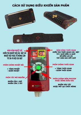 Đai Đá Nóng Hàn Quốc Happy Care + Germanium