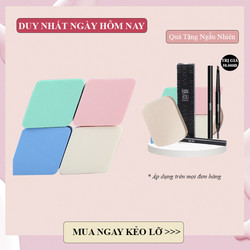 (MUA 1 TẶNG 1) Mút trang điểm hình thoi chất liệu mềm mại , Bông trang điểm, Dụng cụ trang điểm (KHUYẾN MÃI 3 NGÀY) màu ngẫu nhiên