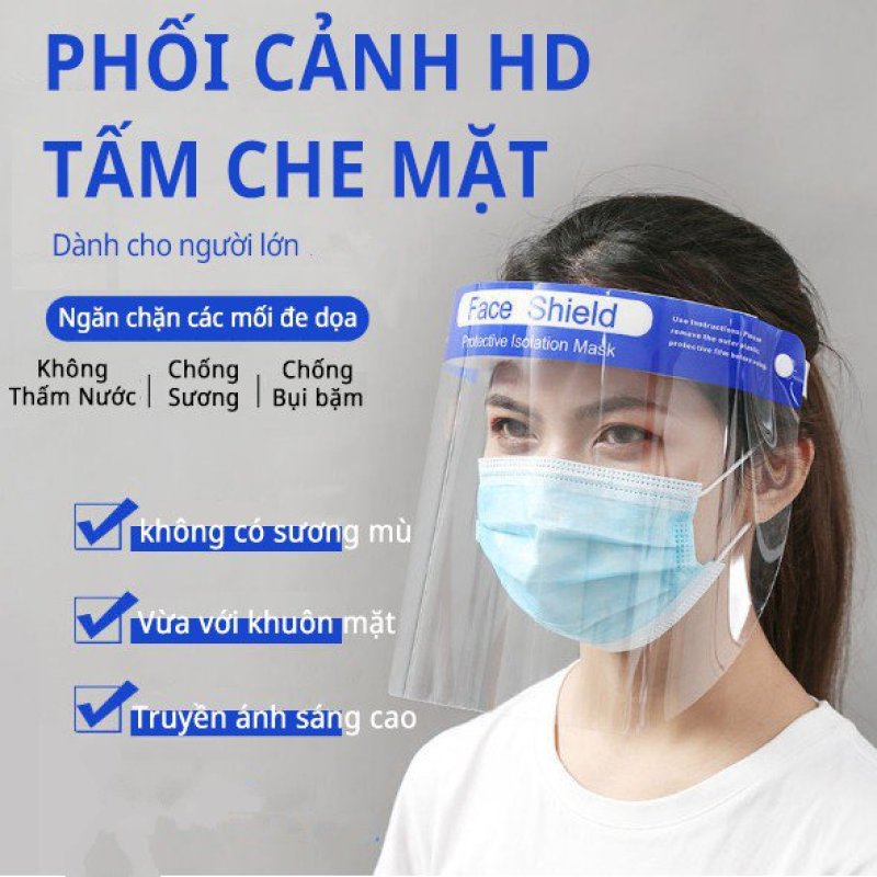 Hình ảnh COMBO 2 CÁI - Tấm Chắn Giọt Bắn - Kính Che Mặt Phòng Dịch