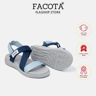Giày Sandal nữ quai dù cao cấp thể thao chính hãng Facota NN10 màu xanh đậm phối sám thumbnail