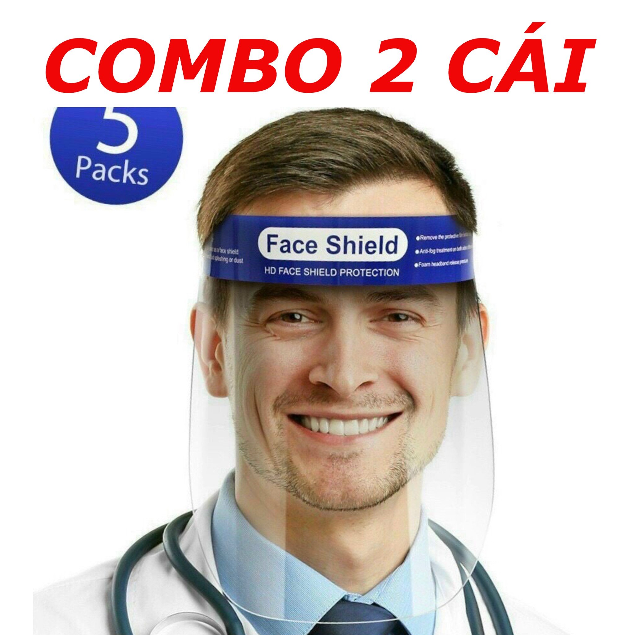 Hình ảnh COMBO 2 CÁI - Tấm Chắn Giọt Bắn - Kính Che Mặt Phòng Dịch