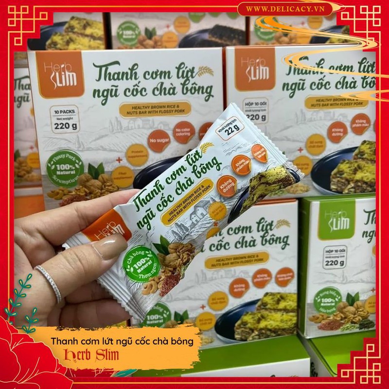 Thanh Cơm Gạo Lứt Ngũ Cốc Chà Bông