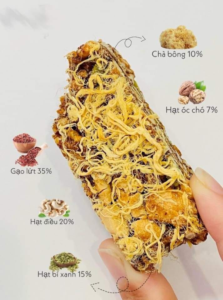 Thanh Cơm Gạo Lứt Ngũ Cốc Chà Bông