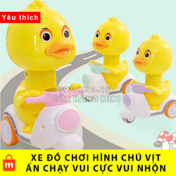 Xe Đồ Chơi Lên Dây Cót Cho Bé Hình Chú Vịt Màu Vàng Ngồi Vespa (Ấn Vào Phần Đầu Để Chạy) Xe Đồ Chơi Lên Dây Cót Cho Bé Hình Chú Vịt Màu Vàng Ngồi Vespa (Ấn Vào Phần Đầu Để Chạy)