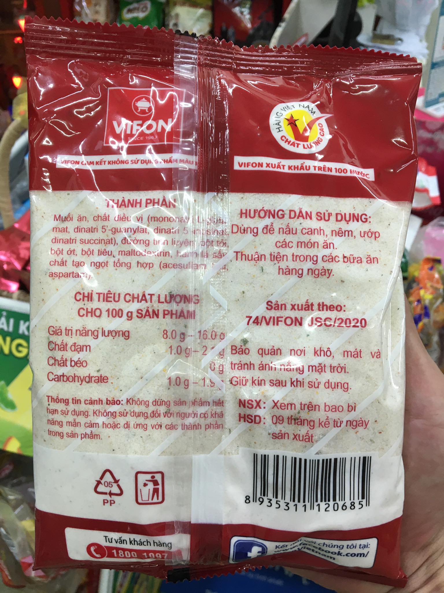 Gói bột canh Vifon 900g