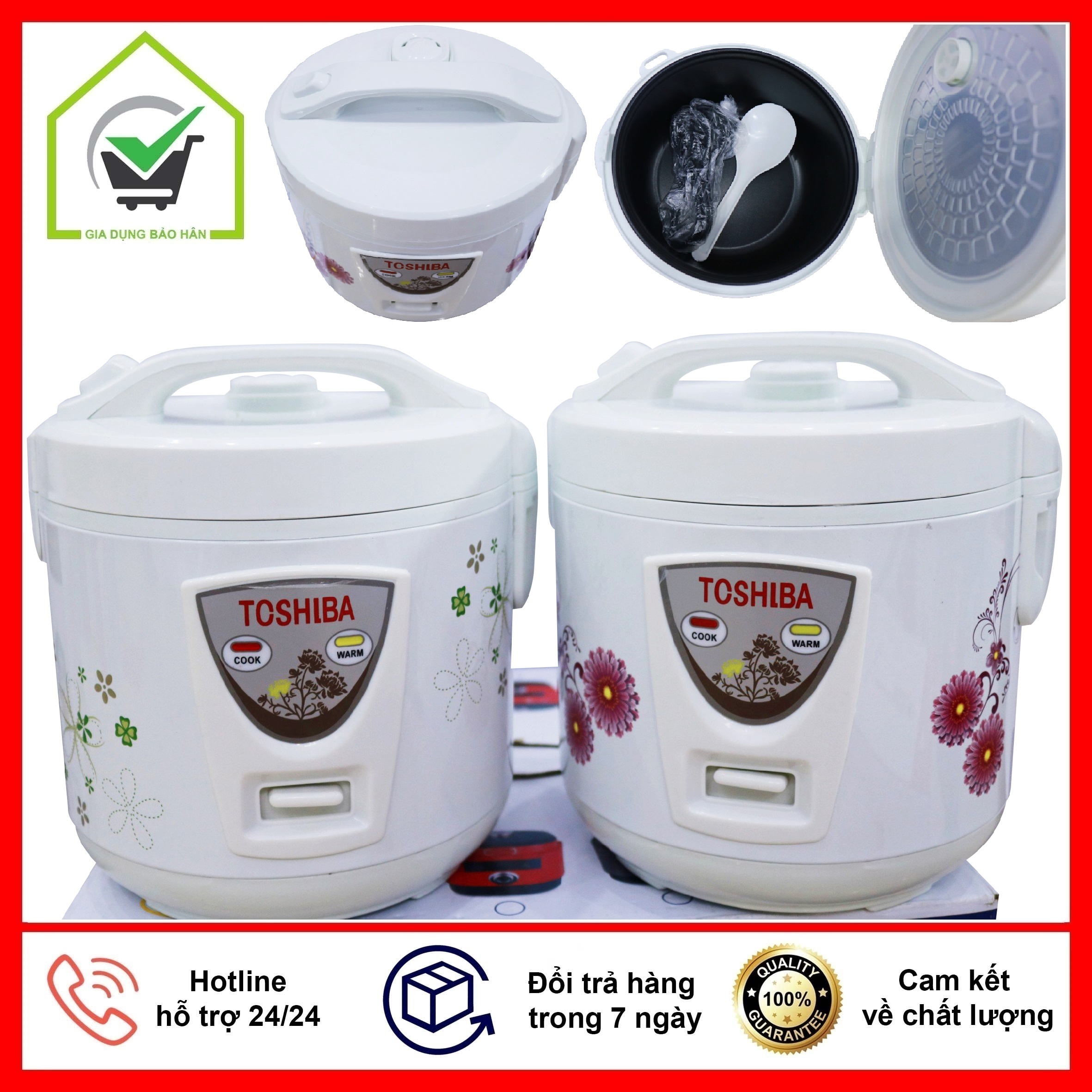 Hình ảnh Nồi Cơm Điện Mini Nhập Khẩu Có Chống Dính Dung Tích 1 Lít - Bảo Hành 12 tháng